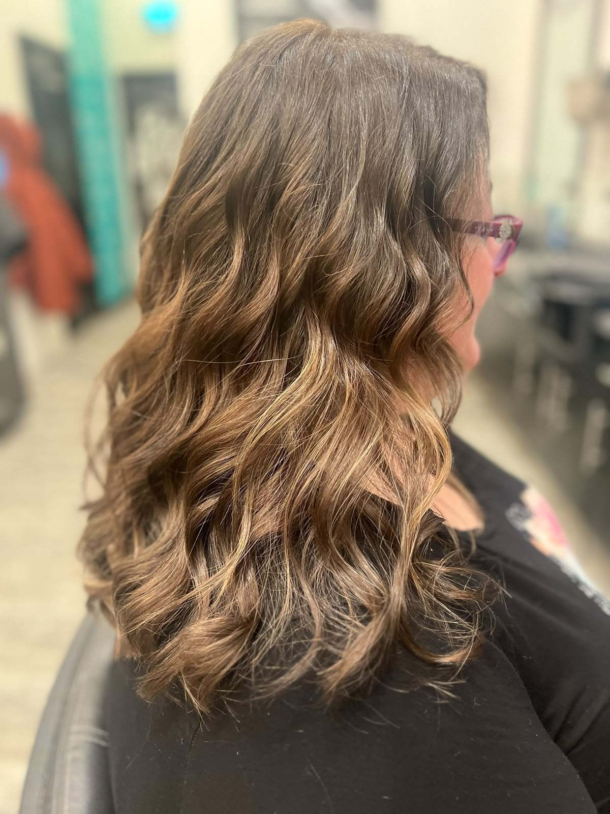 Golden waves by Kelly May at Shear Bliss